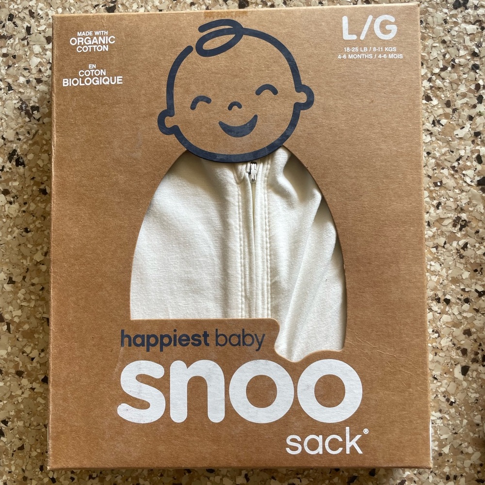 NEW Happiest Baby SNOO Swaddle White Large